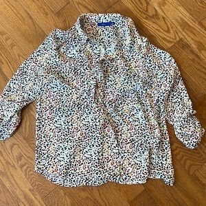 Multicolor leopard print blouse❤️